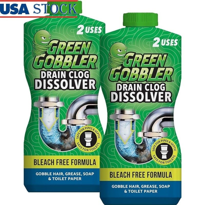 Drain Cleaner Liquid Clog Remover Hair Soap Toilet Paper Safe Plumbing Septic US