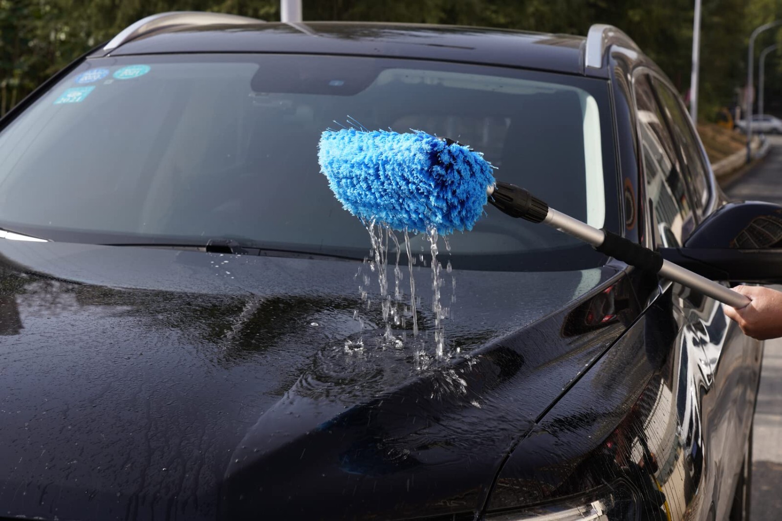 12″ Car Wash Brush With Soft Bristles For Car Truck Boat Deck & House Cleaning