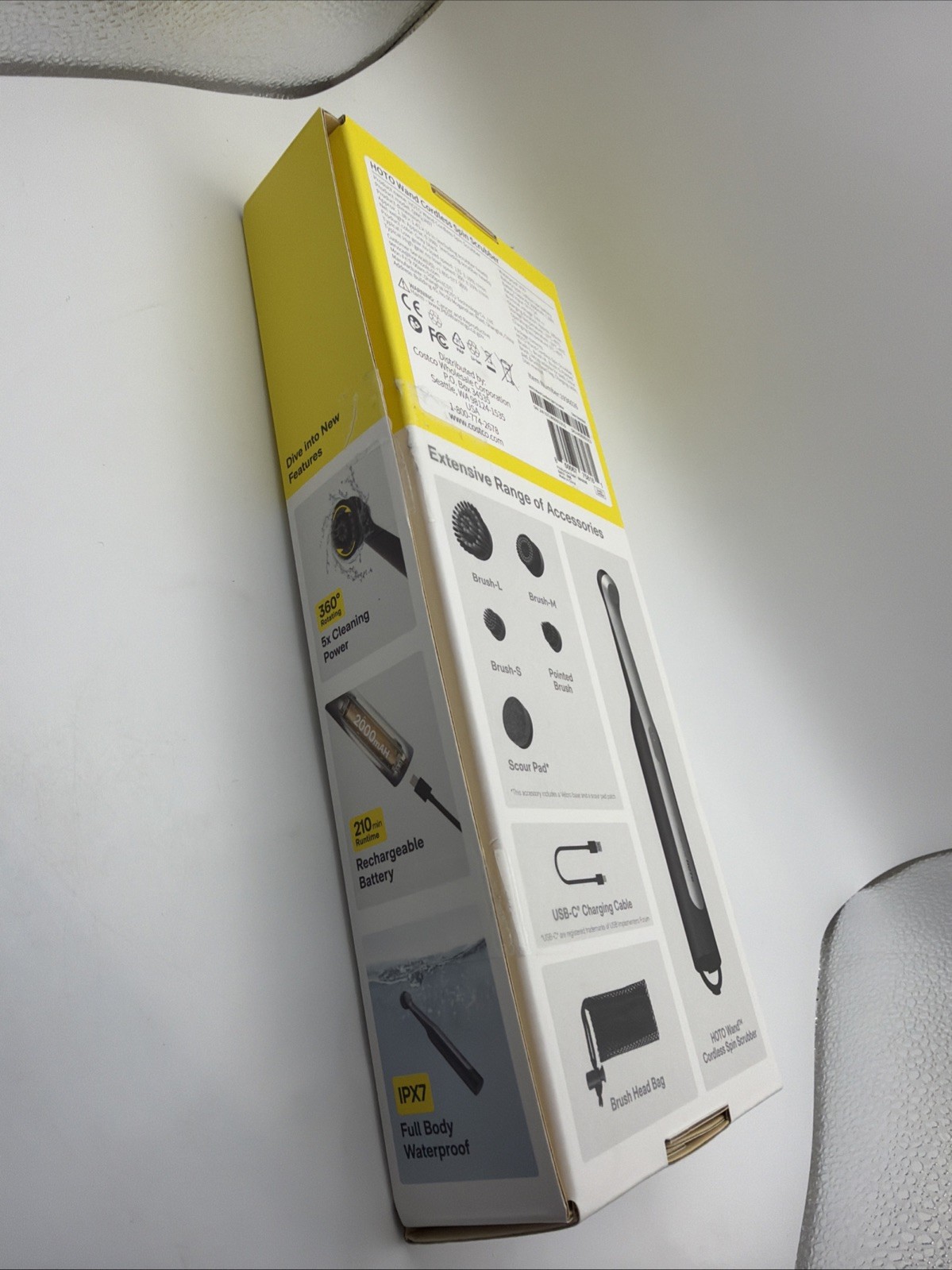 Hoto Wand Cordless Spin Scrubber