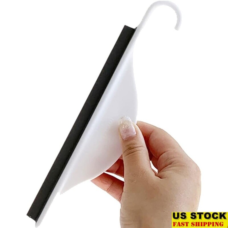 Tiny Bathroom Shower Mirror Squeegee Water Wiper Tool Sink Tiles Glass Cleaning