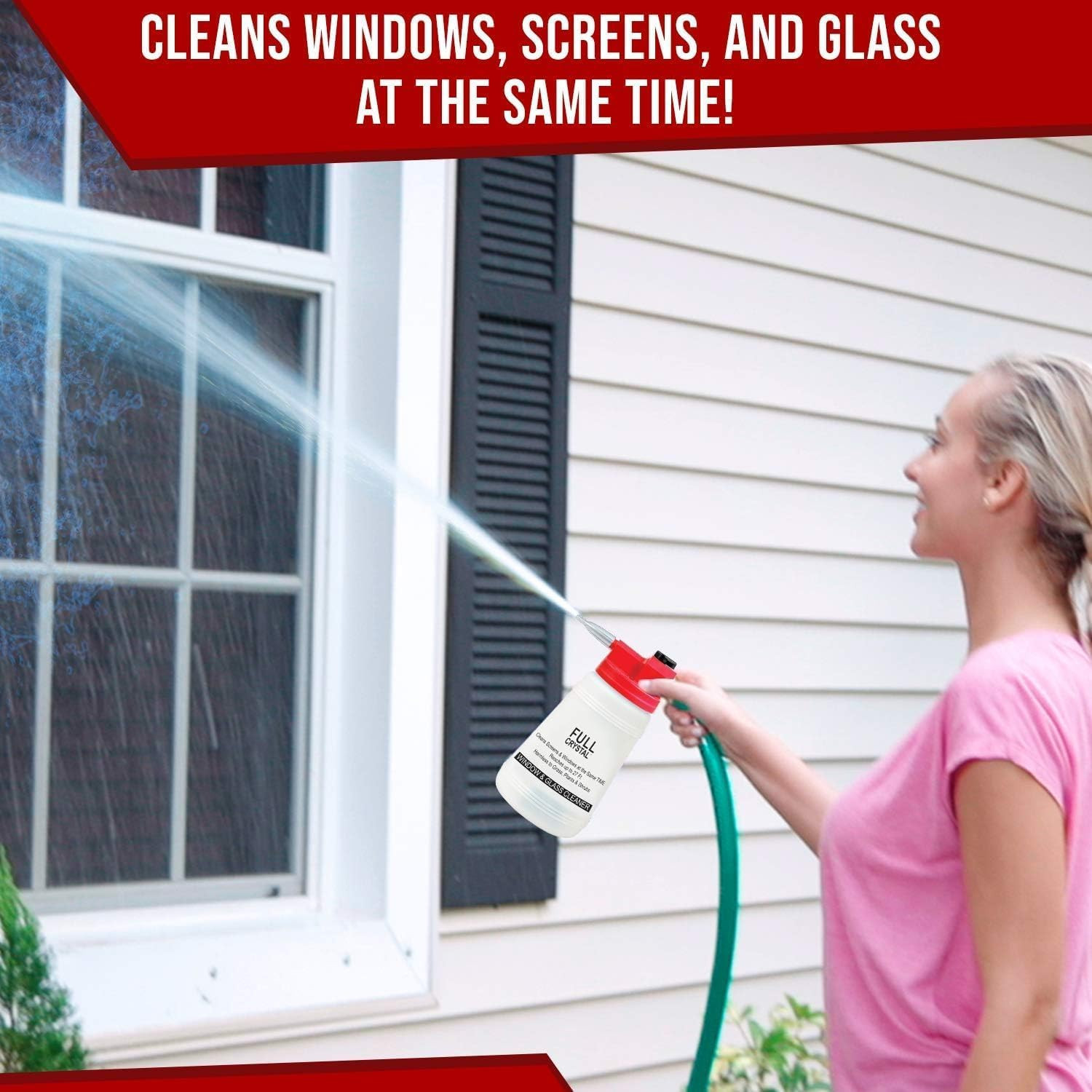 Full Exterior Refill Kit – Crystal Powder Outdoor Cleaner Packets, 8 Oz, Each 4