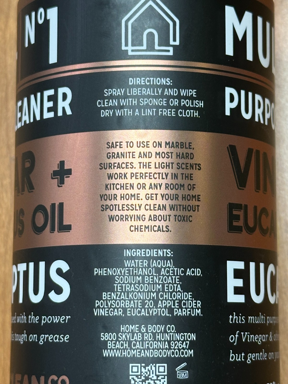 (2-Pack) LUX CLEAN ~ VINEGAR + EUCALYPTUS OIL Kitchen MULTI PURPOSE CLEANER