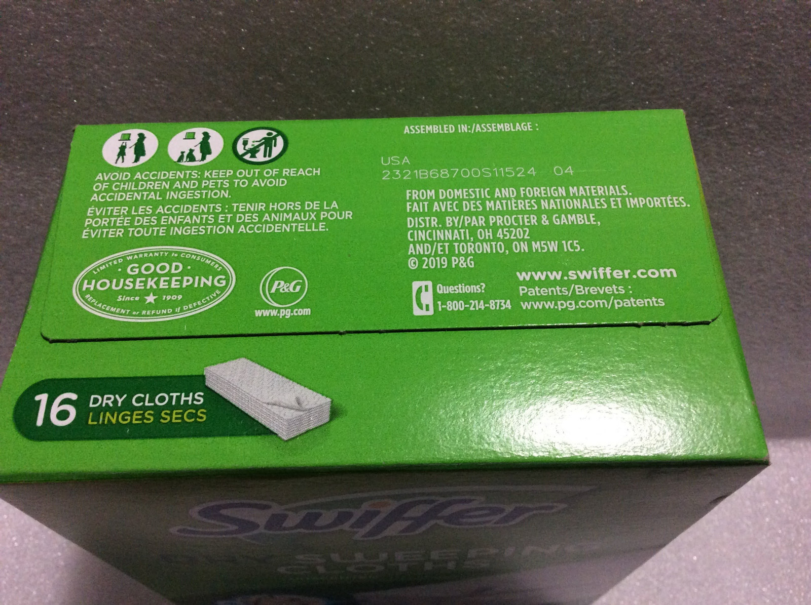 Swiffer Dry Sweeping Cloths Lavender Scent 16 Dry Cloths