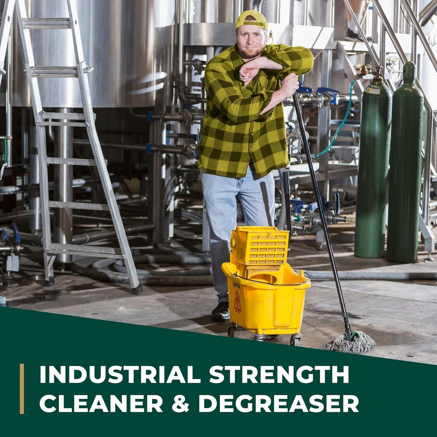 Industrial Cleaner and Degreaser 1 Gallon Lemon Scent Biodegradable Formula