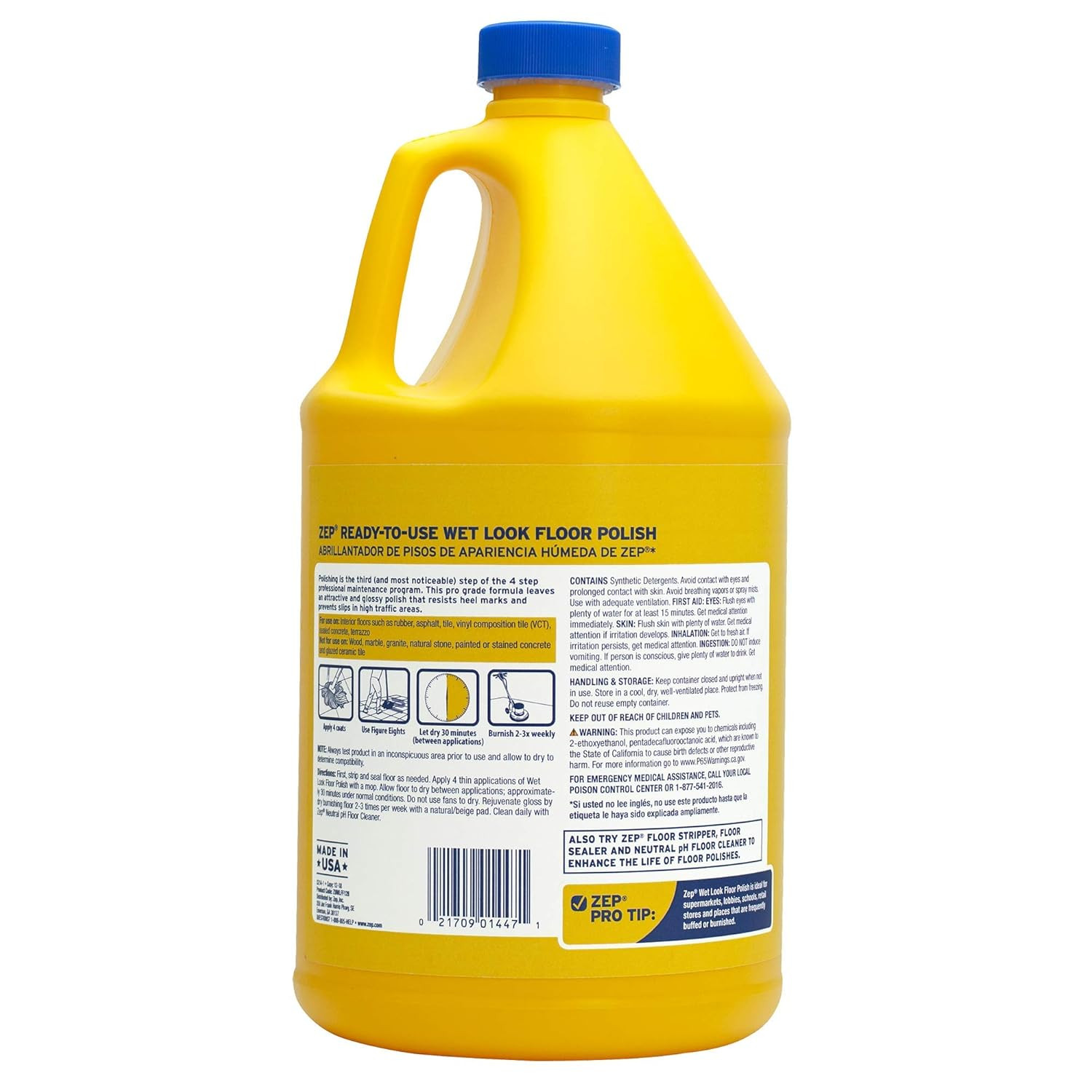 Wet-Look Floor Polish and Neutral Floor Cleaner Bundle – 1 Gallon Each