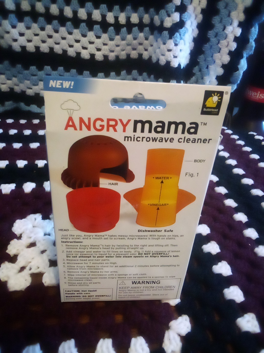 Angry Mama Microwave Fast Steam Useful Newest Cleaner Cleaning Gadget 2015 New