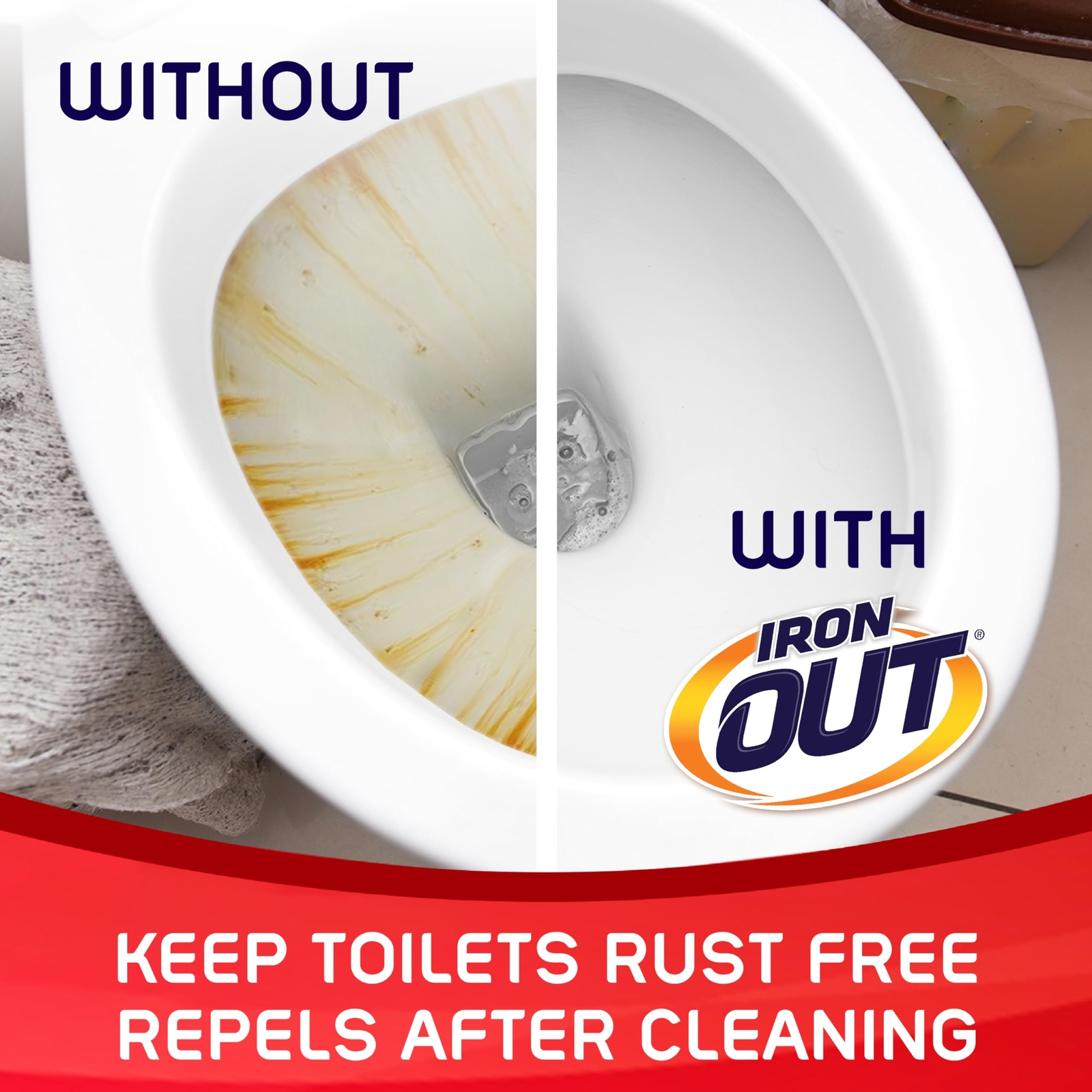 Iron OUT Toilet Bowl Cleaner 6 Tablets Rust Stain Remover
