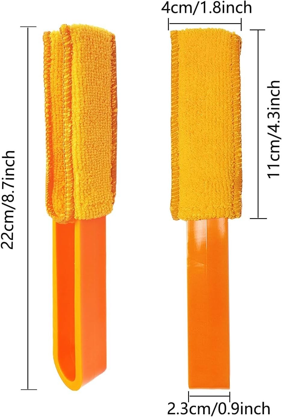 4 Pack Blinds Duster, Duster Brush with 8 Microfiber Sleeves, Dust Remove Too…