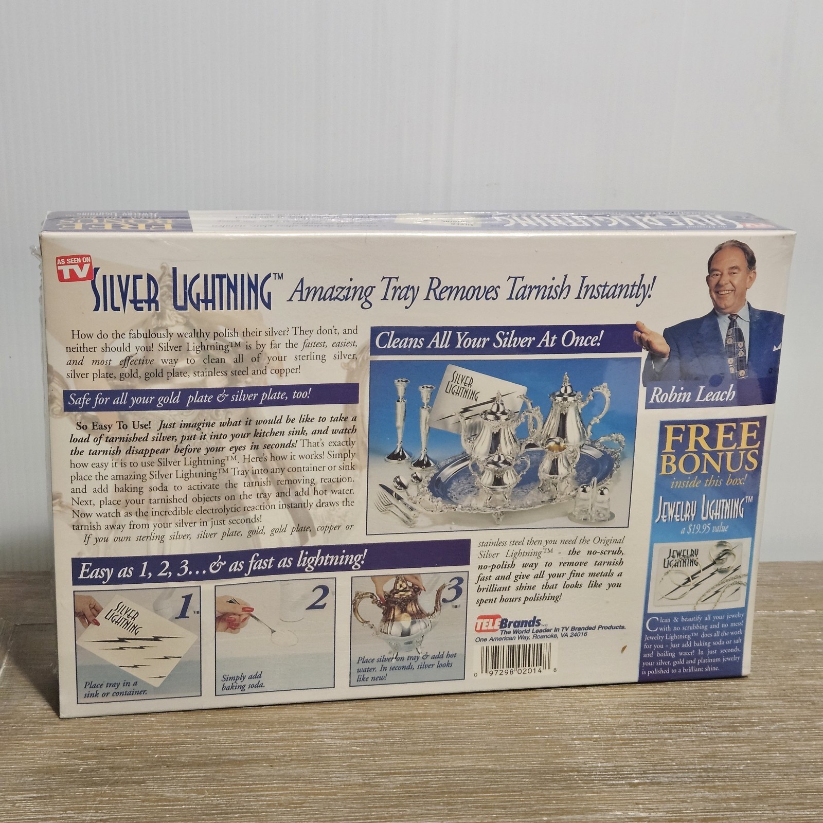 Silver Lightning Jewelry Cleaner Tarnish Remover As Seen on TV Gold Copper Steel