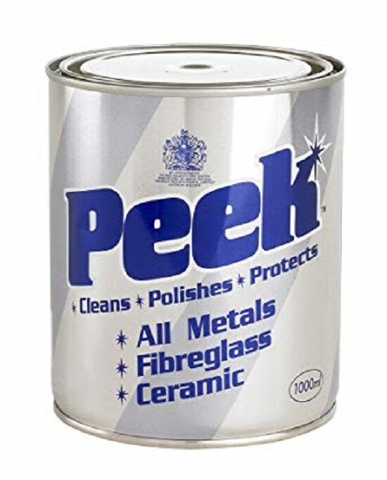Peek Polish Metal Cleaner Fiberglass Ceramic Silver Gold Brass Steel 1000ml / 1l