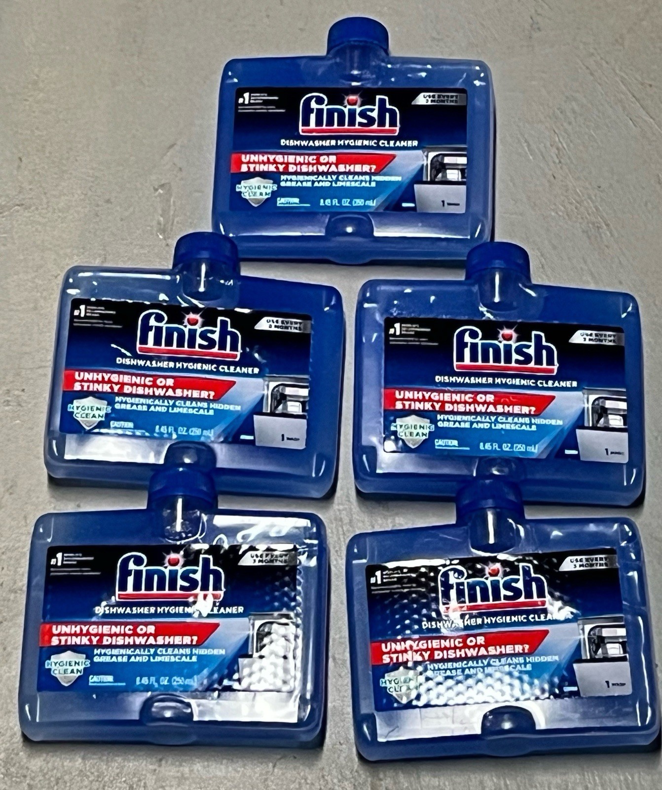 FINISH DISHWASHER CLEANER 5 PACK, 5 MONTH SUPPLY – GREASE & LIMESCALE