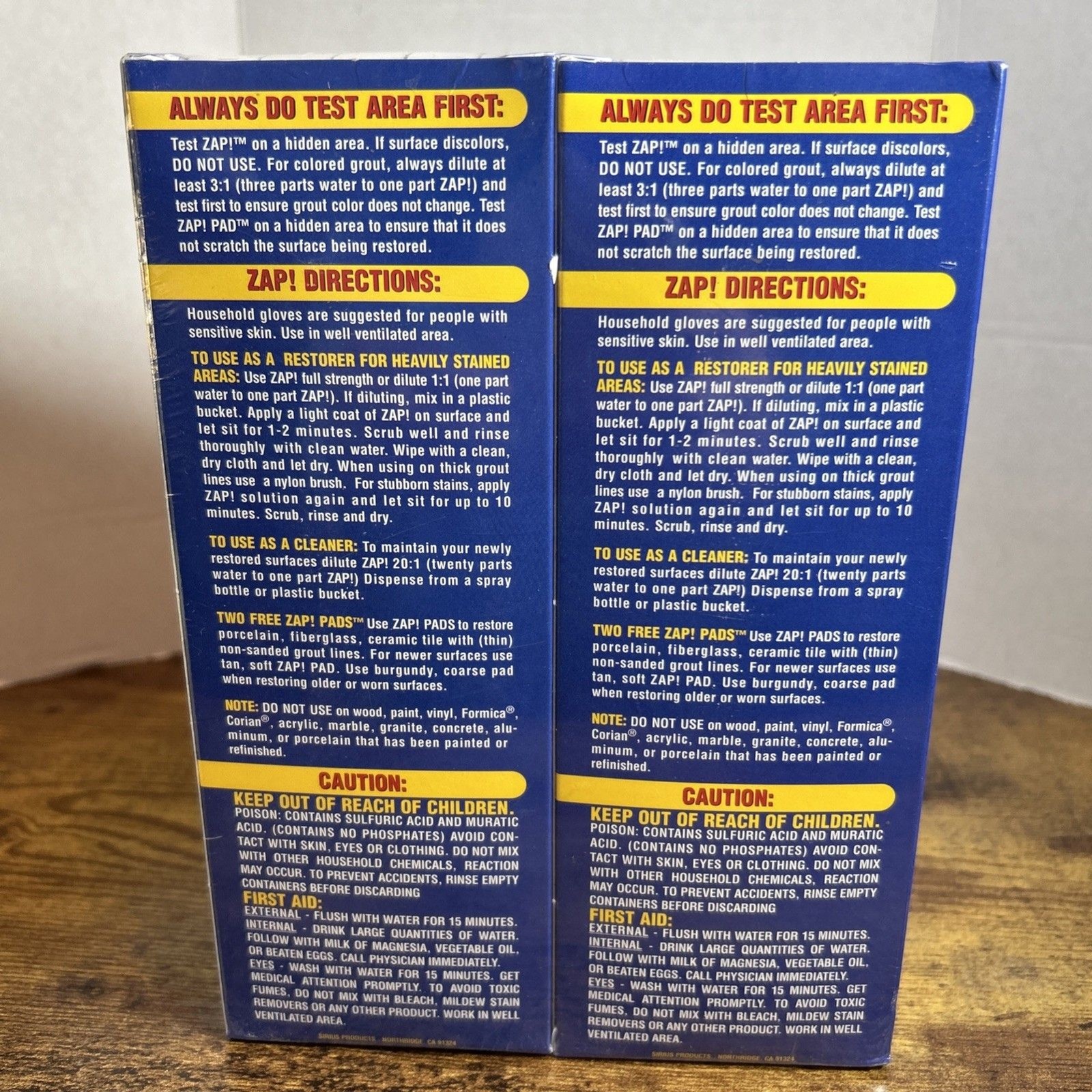 ZAP! Professional Restorer Twin Pack Concentrate 2 Count 16oz Sealed