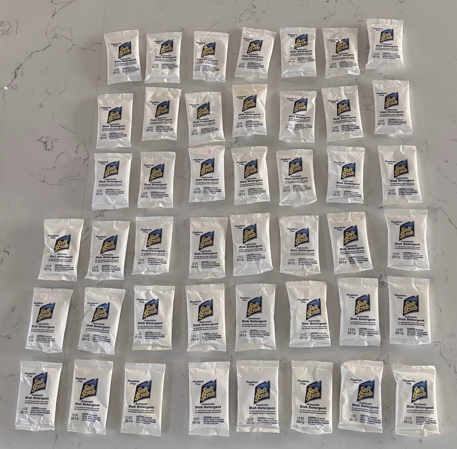 Soft Scrub Automatic Dish Washer Detergent 1.0 oz Individual Packets Qty 45