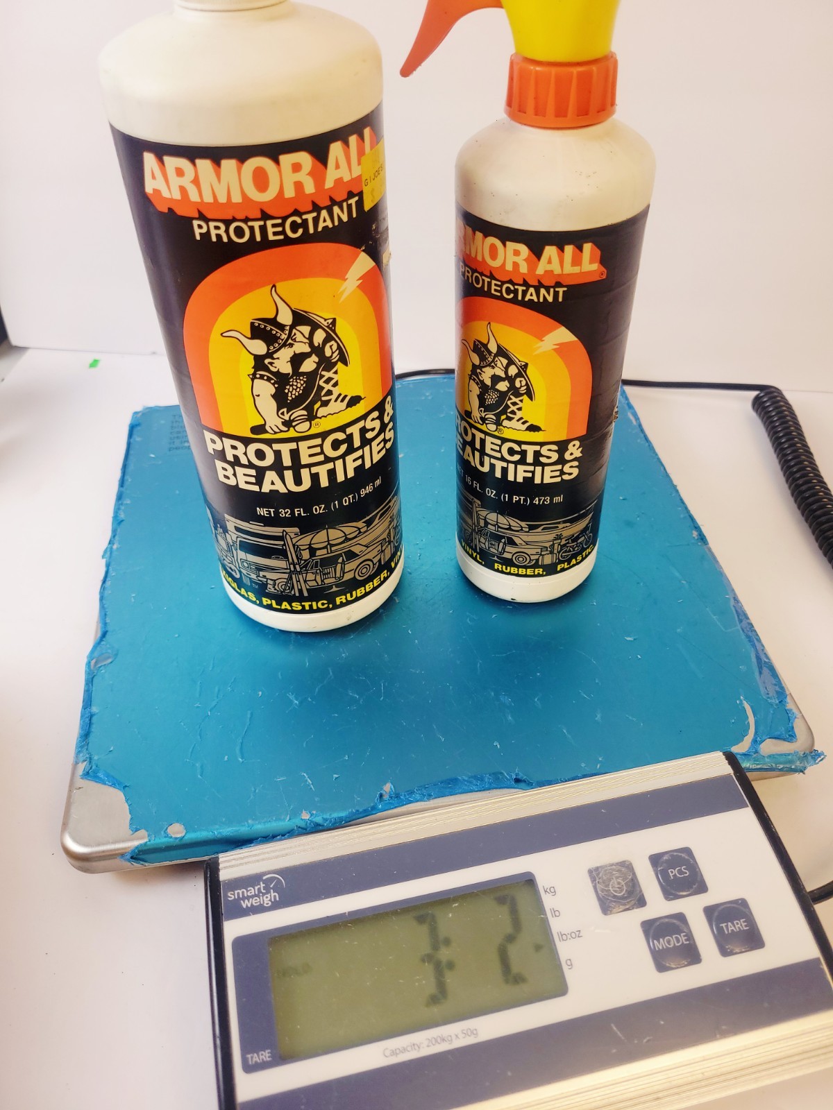 Vintage 1981 ARMOR ALL Cleaner NOS Refill & Spray Bottles 50 Fl Oz Total