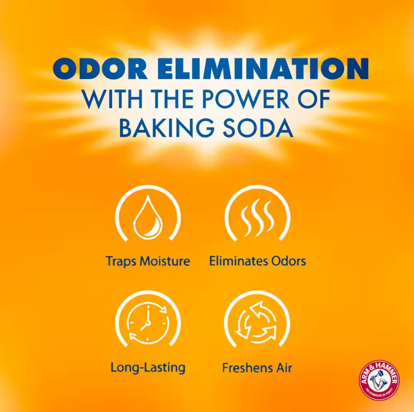 Arm and Hammer Moisture Absorber and Odor Eliminator, Fragrance Free – 14 oz.