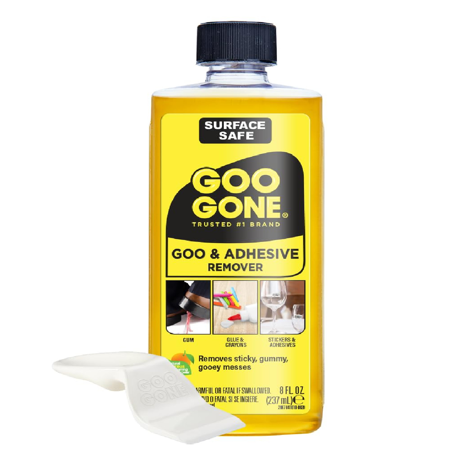 Goo Gone Original Liquid – 8 Ounce – Surface Safe Adhesive Remover Safely Remove