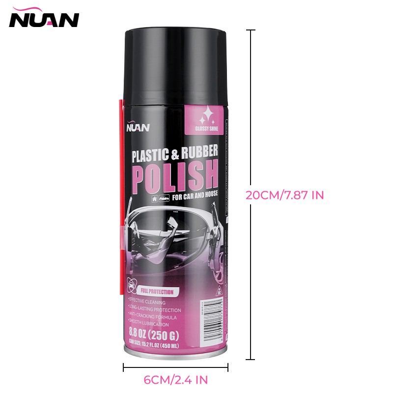 3pcs Car Interior Cleaner Car Interior Cleaner, Vehicle Interior Polish, 450ml