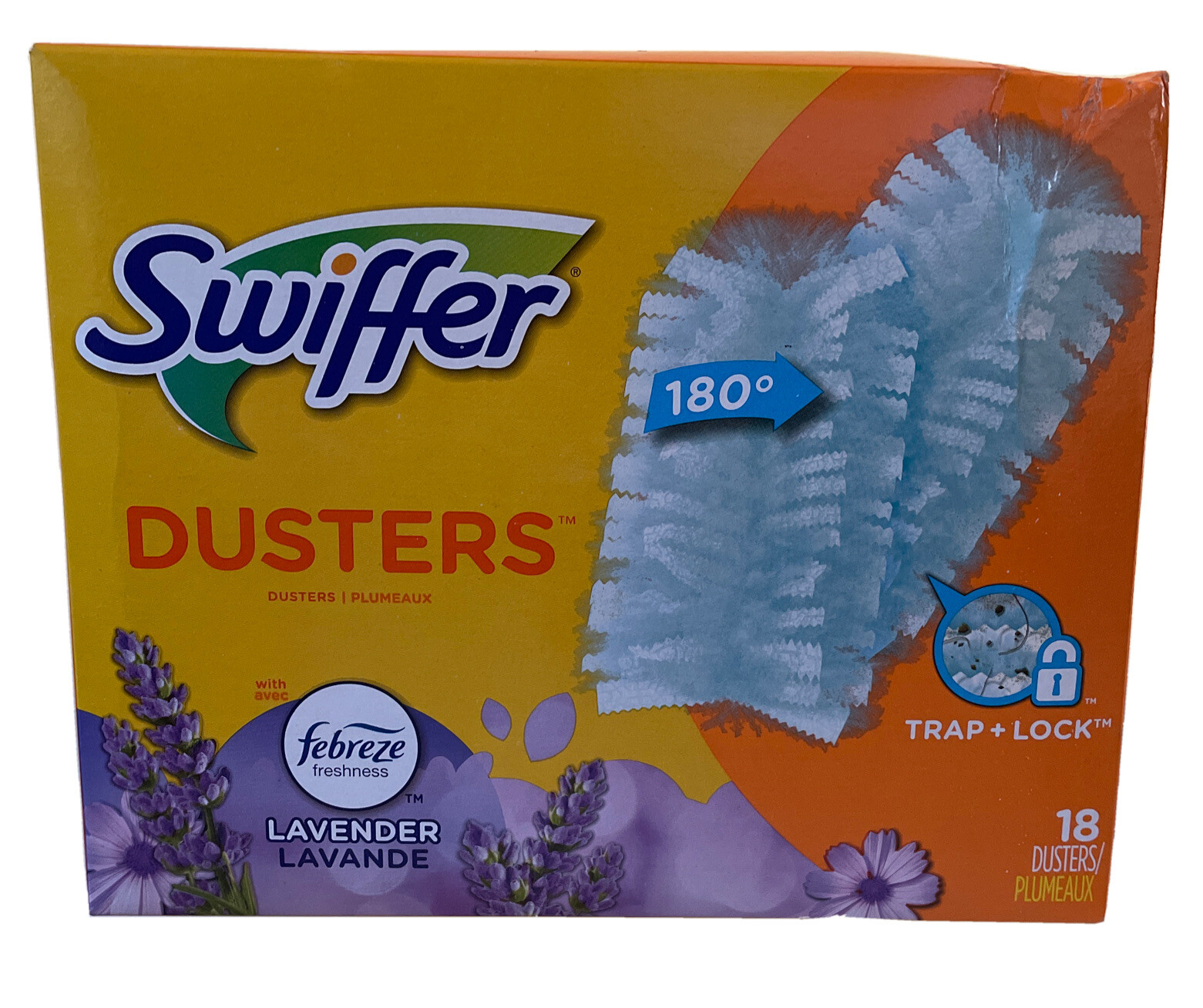 Swiffer Dusters 180 Degree Multi Surface Febreze Lavender Refills 18 Count New