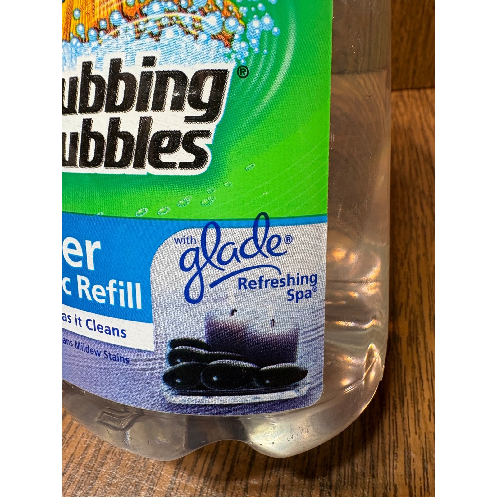 Scrubbing Bubbles Automatic Shower Cleaner Refill 34oz Glade Refreshing Spa NEW