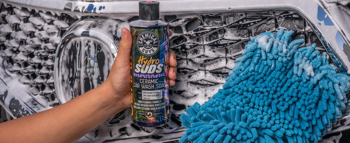 HydroSuds Ceramic, Shine High Foaming Car Wash Soap – Foam Cannon Soap, Works