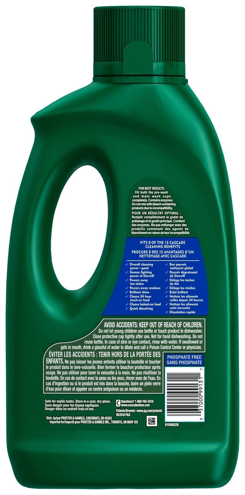 Cascade Complete Gel Dishwasher Detergent Fresh Scent 45 Ounces 3 Pounds
