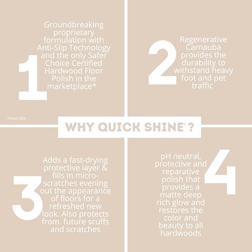 Quick Shine Hardwood Floor Luster 27oz Restores Color and Shine to Floors