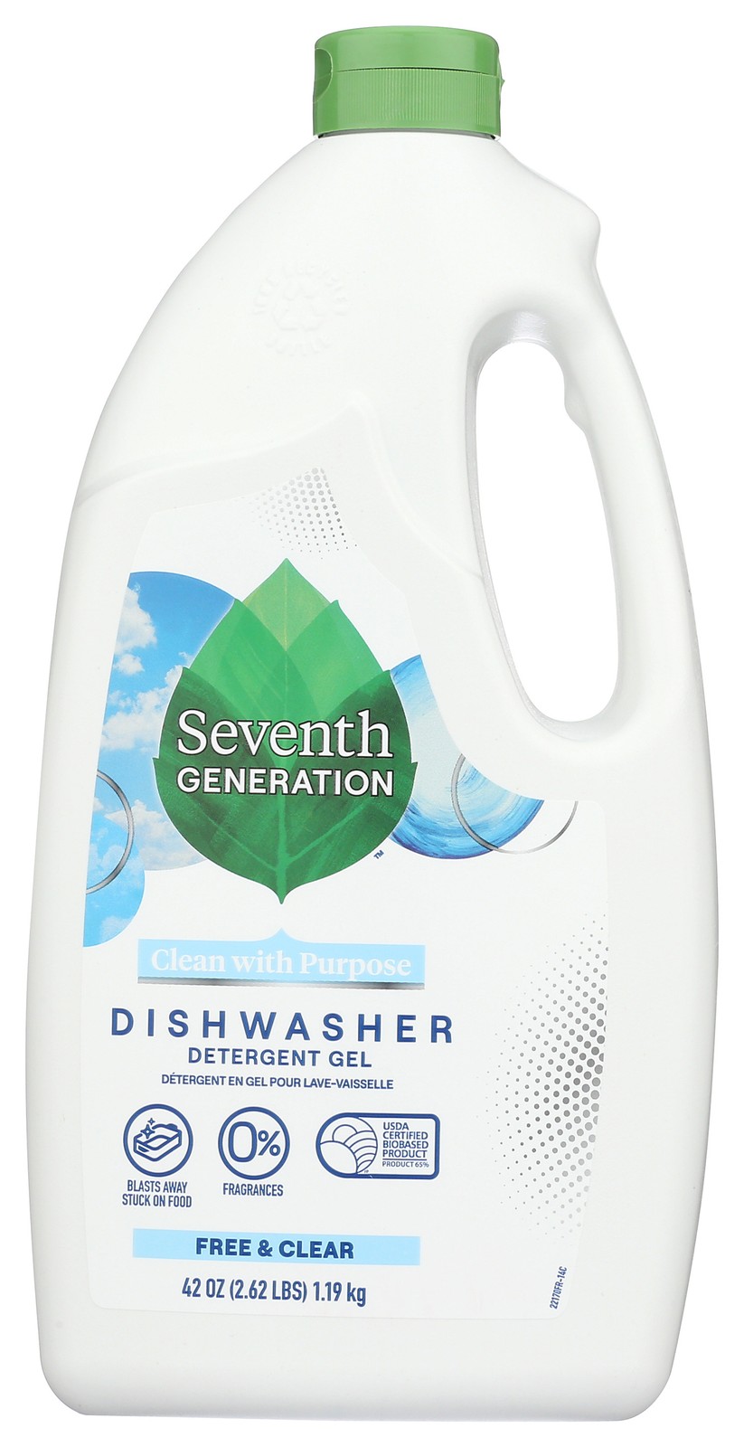 Seventh Generation Free And Clear Dishwasher Gel 42 Oz Detergent 6 Pack