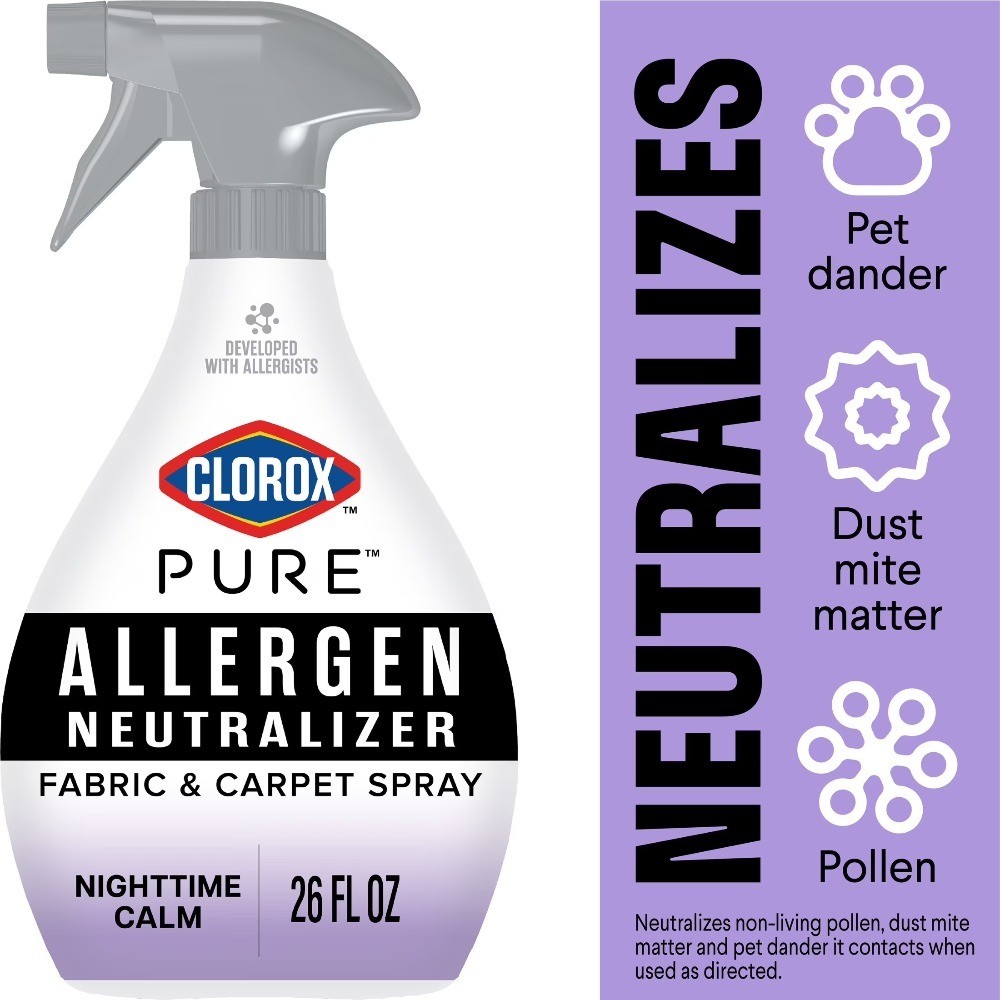 PURE Allergen Neutralizer Fabric and Carpet Spray, Nighttime Calm, 26 Fl Oz.