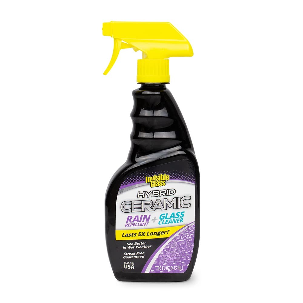 Hybrid Ceramic Rain Repellent Glass Cleaner for Car Windows & Windshields 16