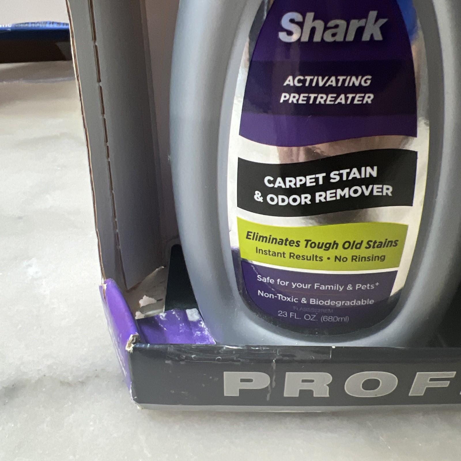 Shark Sonic Carpet Clean/ Odor Remover Plus Conce. Pretreater Carpet Stain.