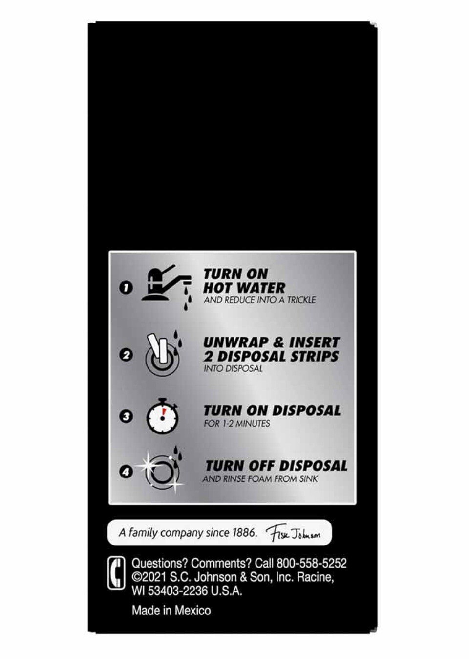 Drano Foaming Disposal Strips 4 Ct