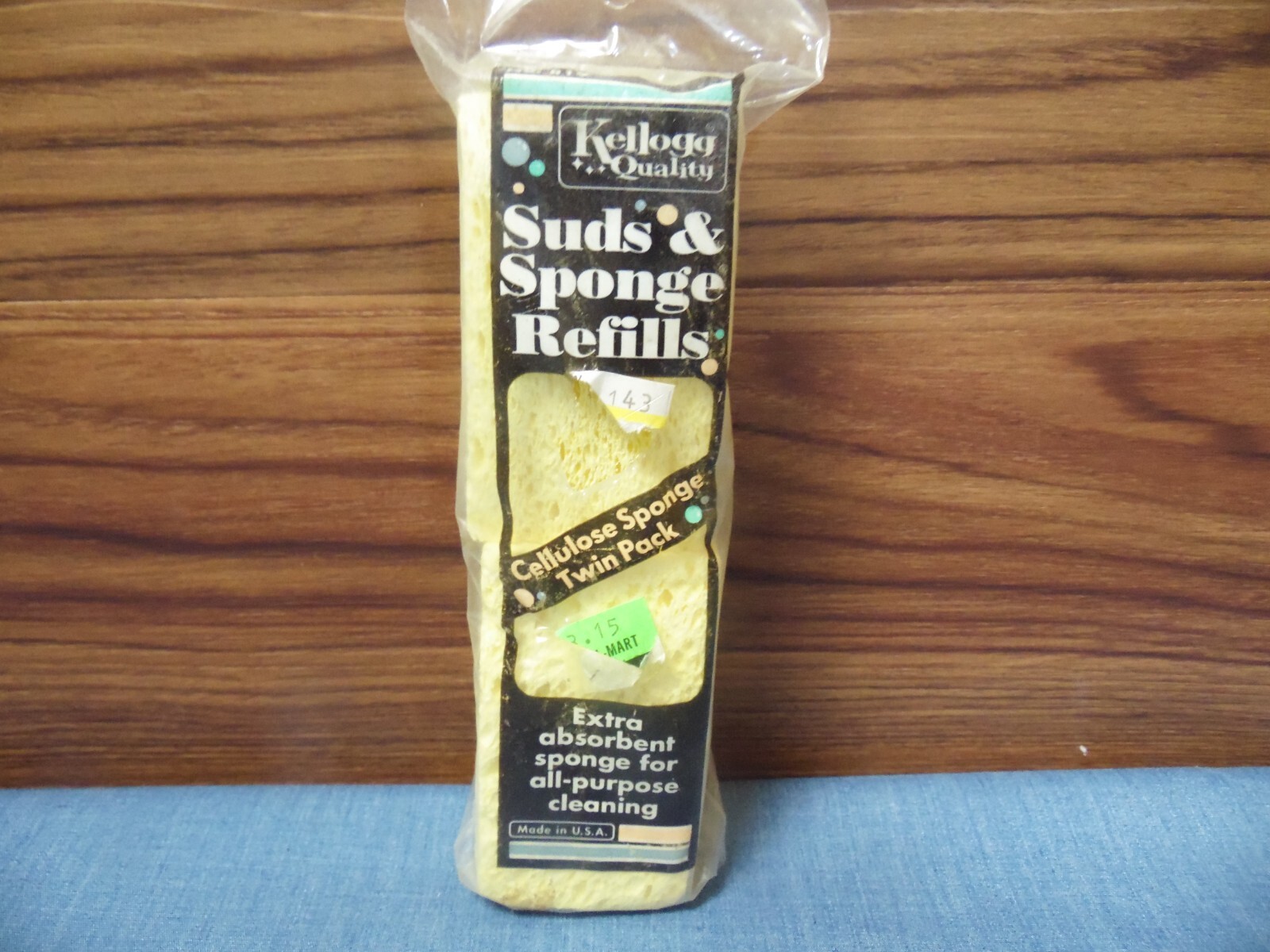 Kellogg Suds & Sponge Refill Cellulose Sponge 815 817 821 Dishes Sink Hand Prop