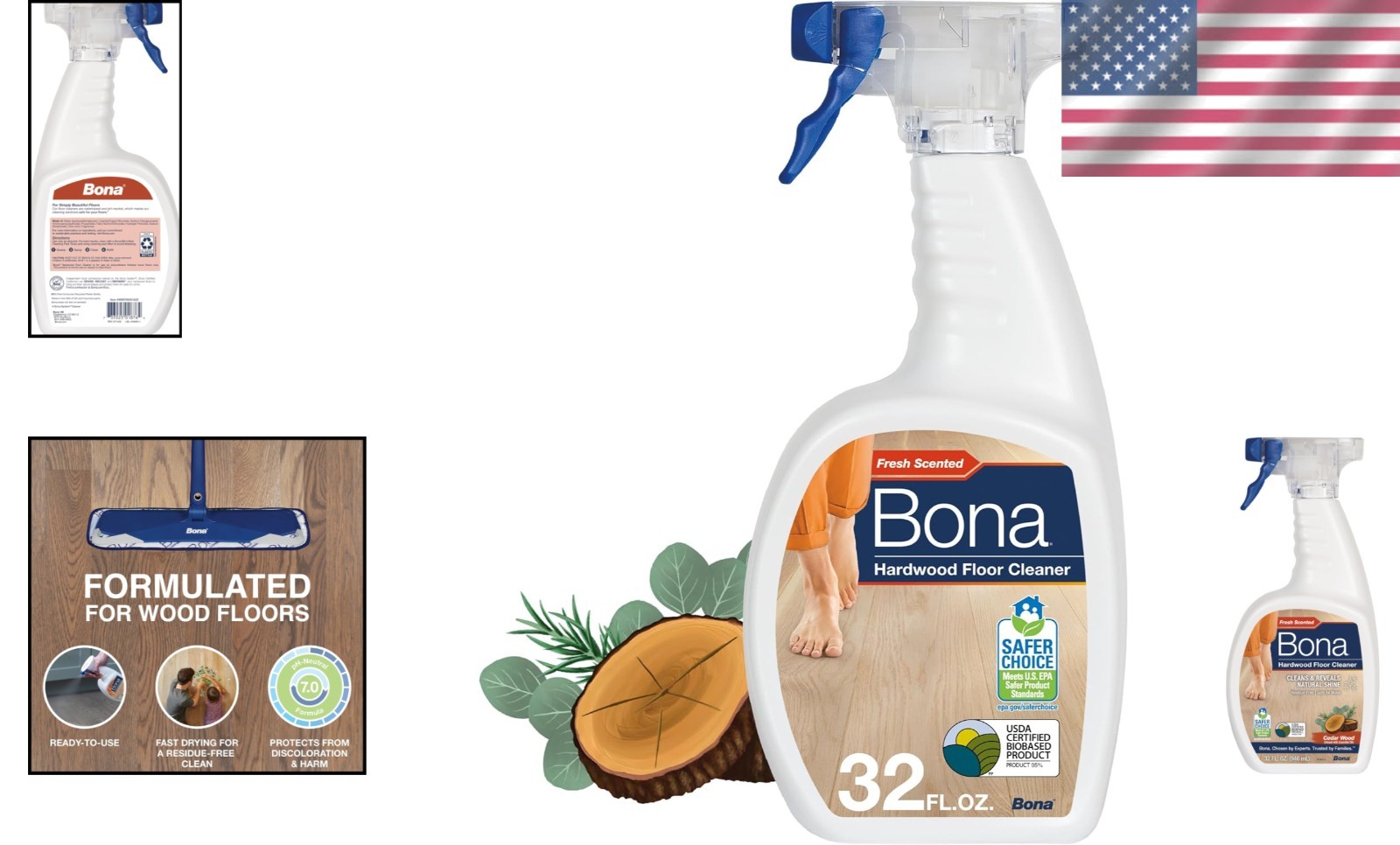Hardwood Floor Cleaner Spray – 32 fl oz – Cedar Wood Scent