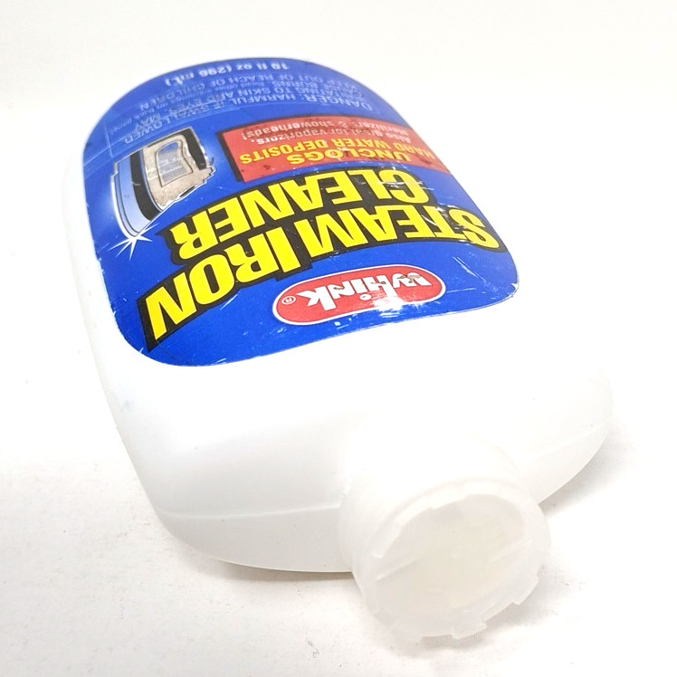 Whink Steam Iron Cleaner 10 oz Bottle Unclogs Hard Water Deposits Full READ