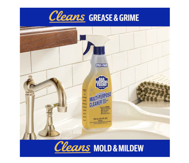 Bar Keepers Friend 25.4-fl oz Lemon Foam Multipurpose Bathroom Cleaner Cleaning