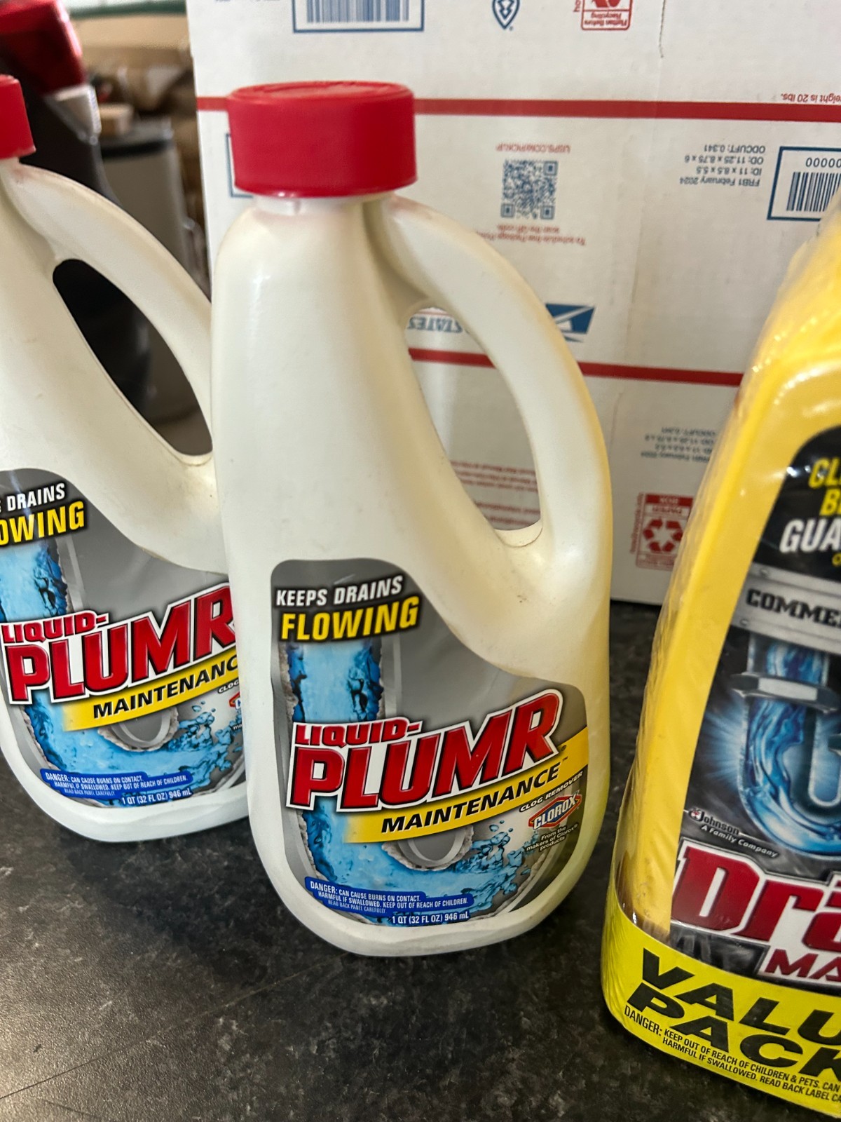 4-PACK LIQUID PLUMR maintenance Drano Max Gel Clog Remover Commercial Line 42 Oz
