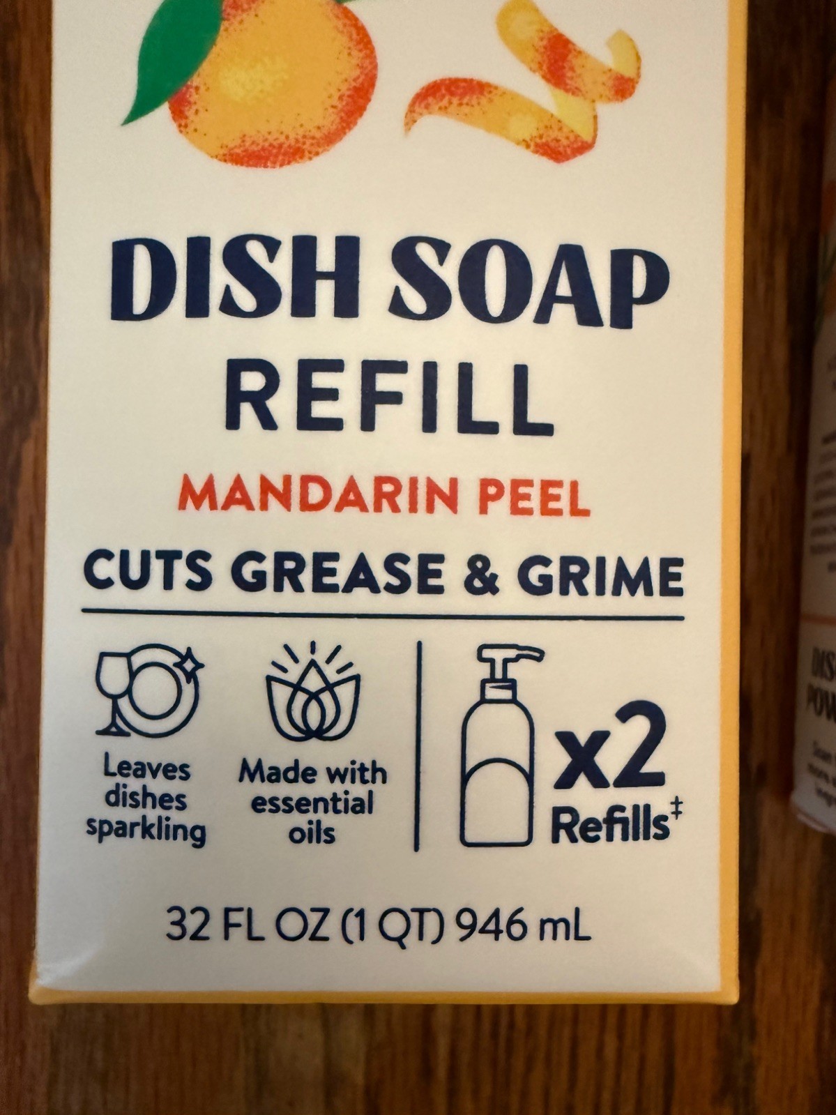 Clean Cult 1-Dish Soap Refill & 2-Hand Soap Refills~32FL OZ Recyclable Paper Box