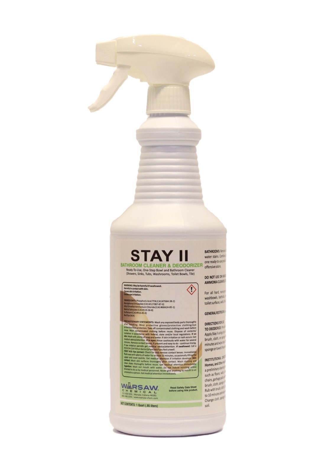 STAY-12Q Stay – All purpose Bathroom Cleaner – Quart Bottle