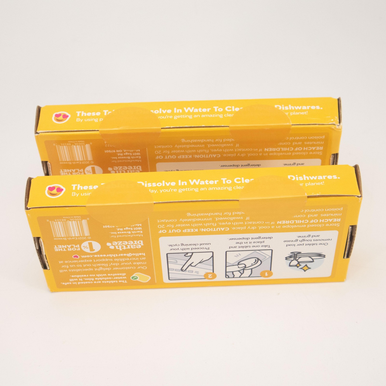 Earth Breeze Power Pebbles Dishwasher Tablets 2 Boxes 30 Ct per box Lemon Citrus