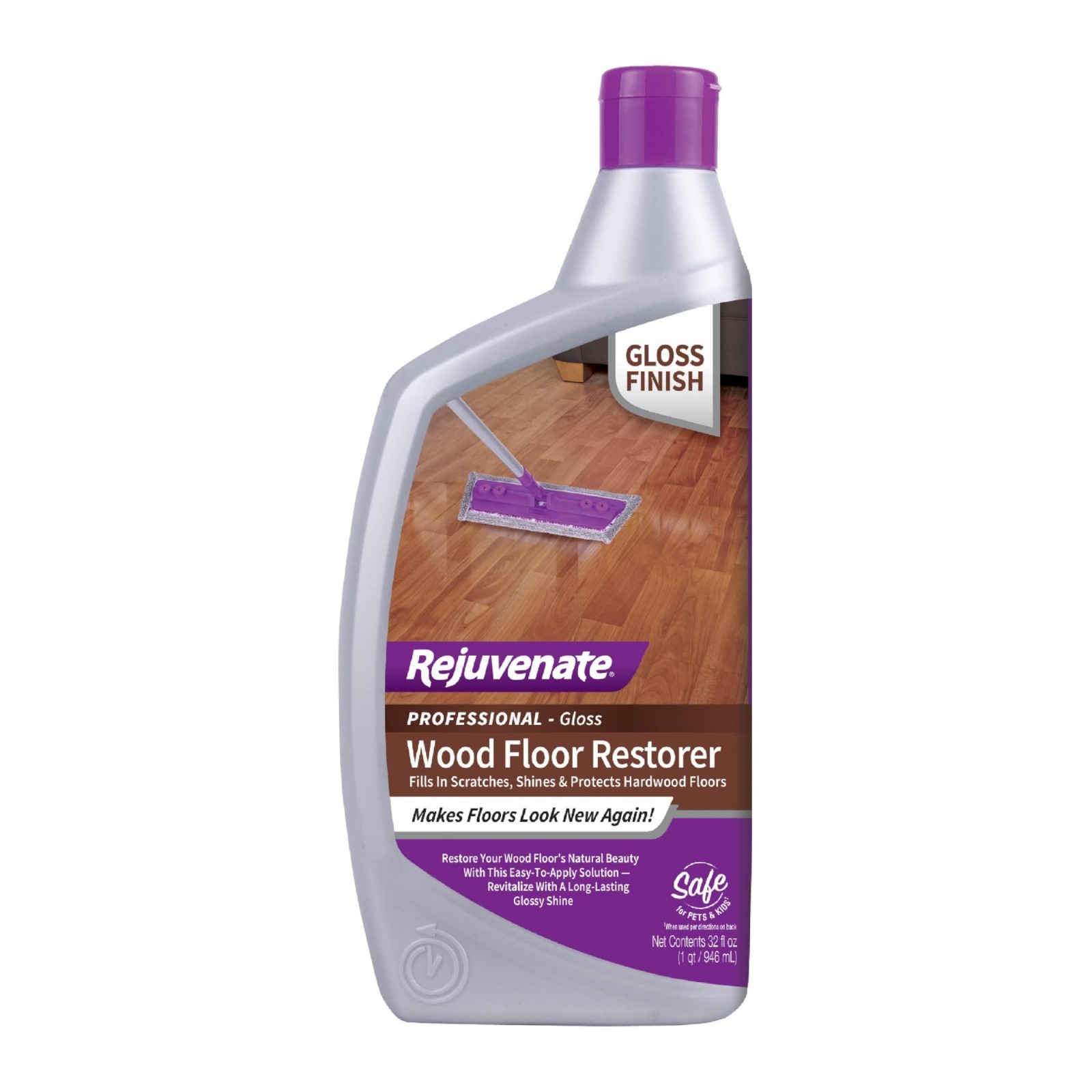 Wood Floor Restorer 32oz – Fills Scratches, Shines & Protects Hardwood Flooring