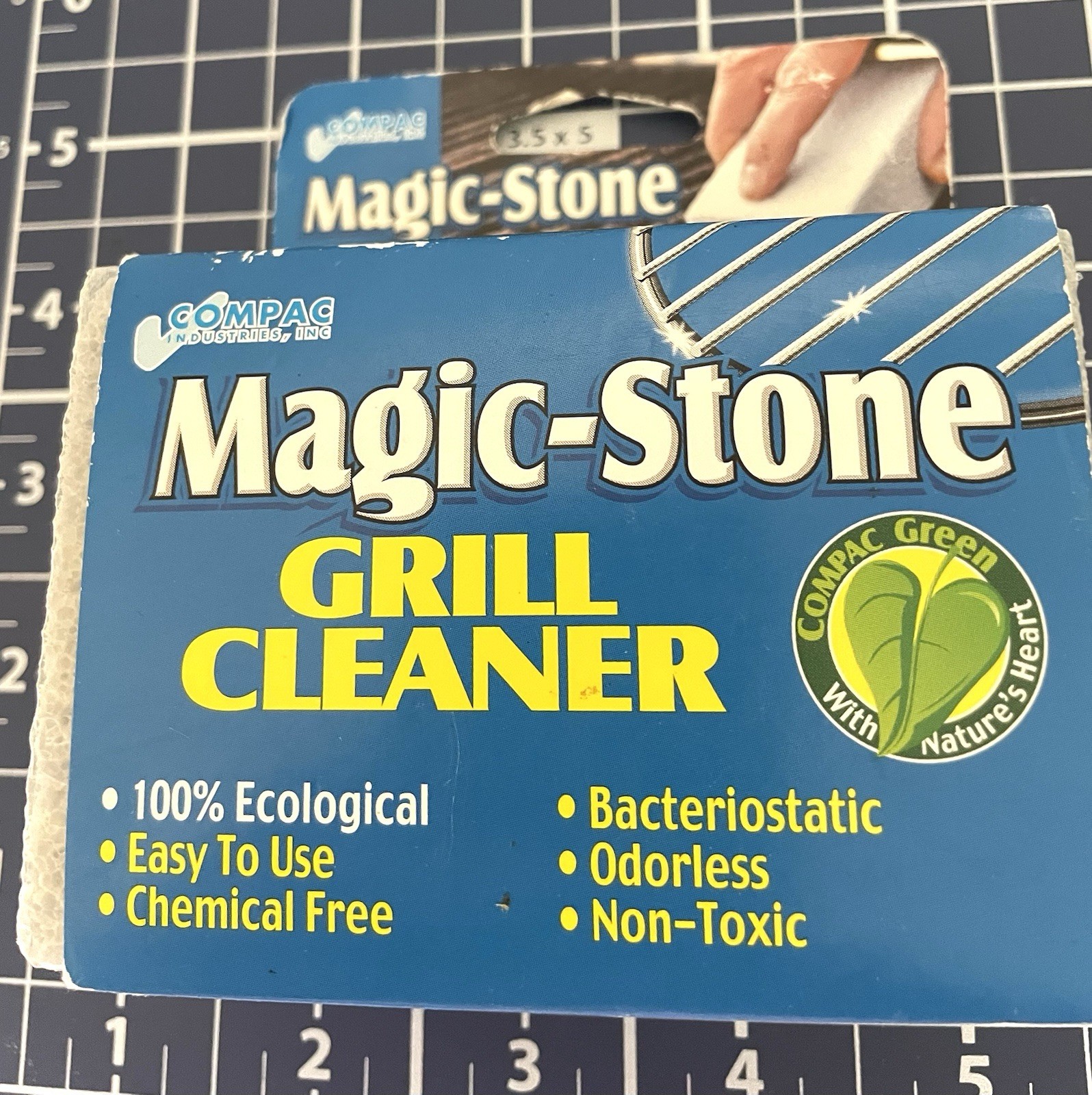 Compac Home Magic-Stone Grill Cleaner , Non-Toxic Chemical Free New in Package