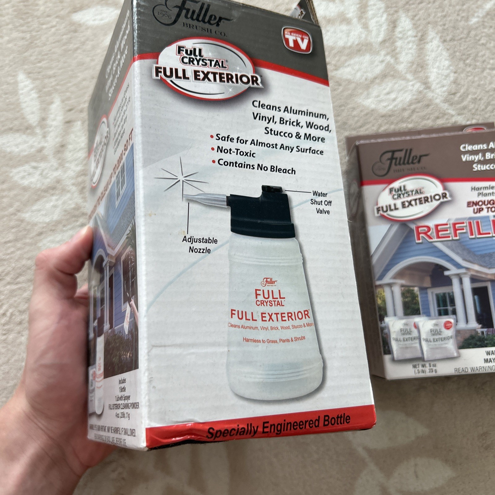 Fuller Brush Full Crystal Full Exterior Sprayer, With 2 Exterior Refills