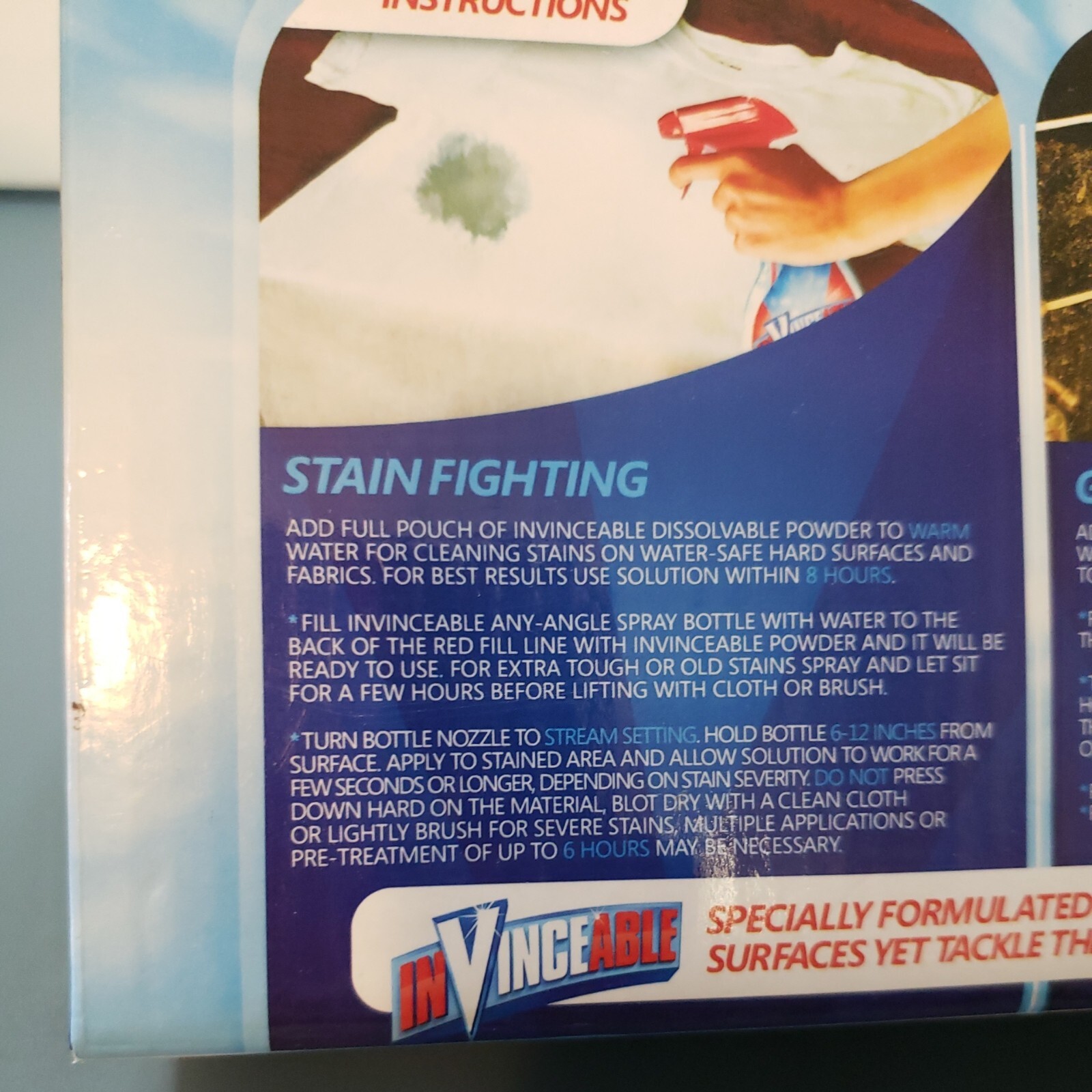 As Seen on TV INVINCEABLE All In One Chlorine Free Stain Fighter