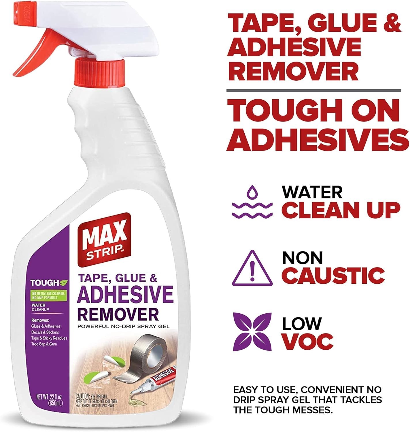 Tape, Glue & Adhesive Remover 22oz | Fast-Acting | Removes All Kinds of Glues…