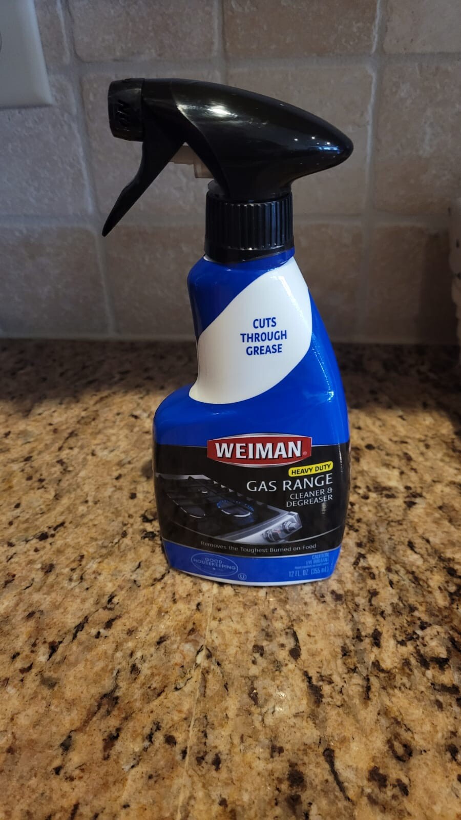 Weiman G240-BWC05681 Gas Range Cleaner Degreaser 12 fl.oz