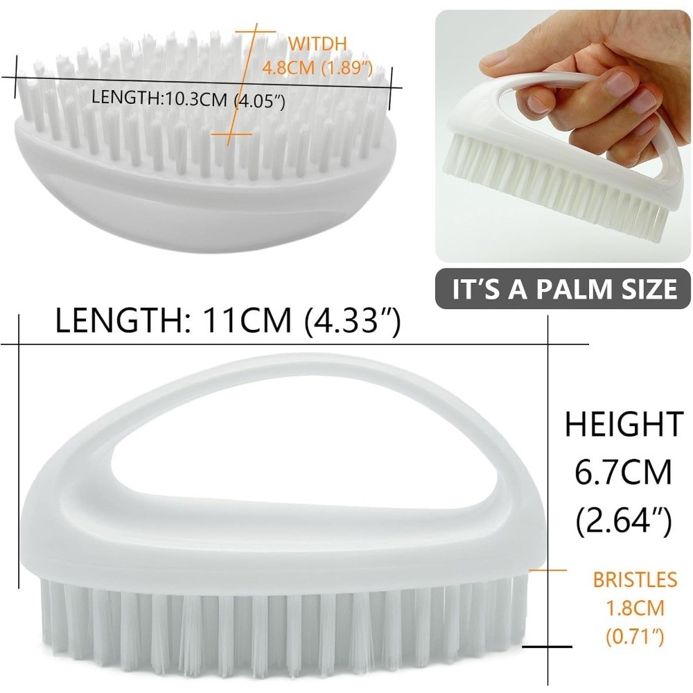 Heavy Duty Scrub Brush with Stiff Nylon Bristles Multi Purpose Cleaning Brush