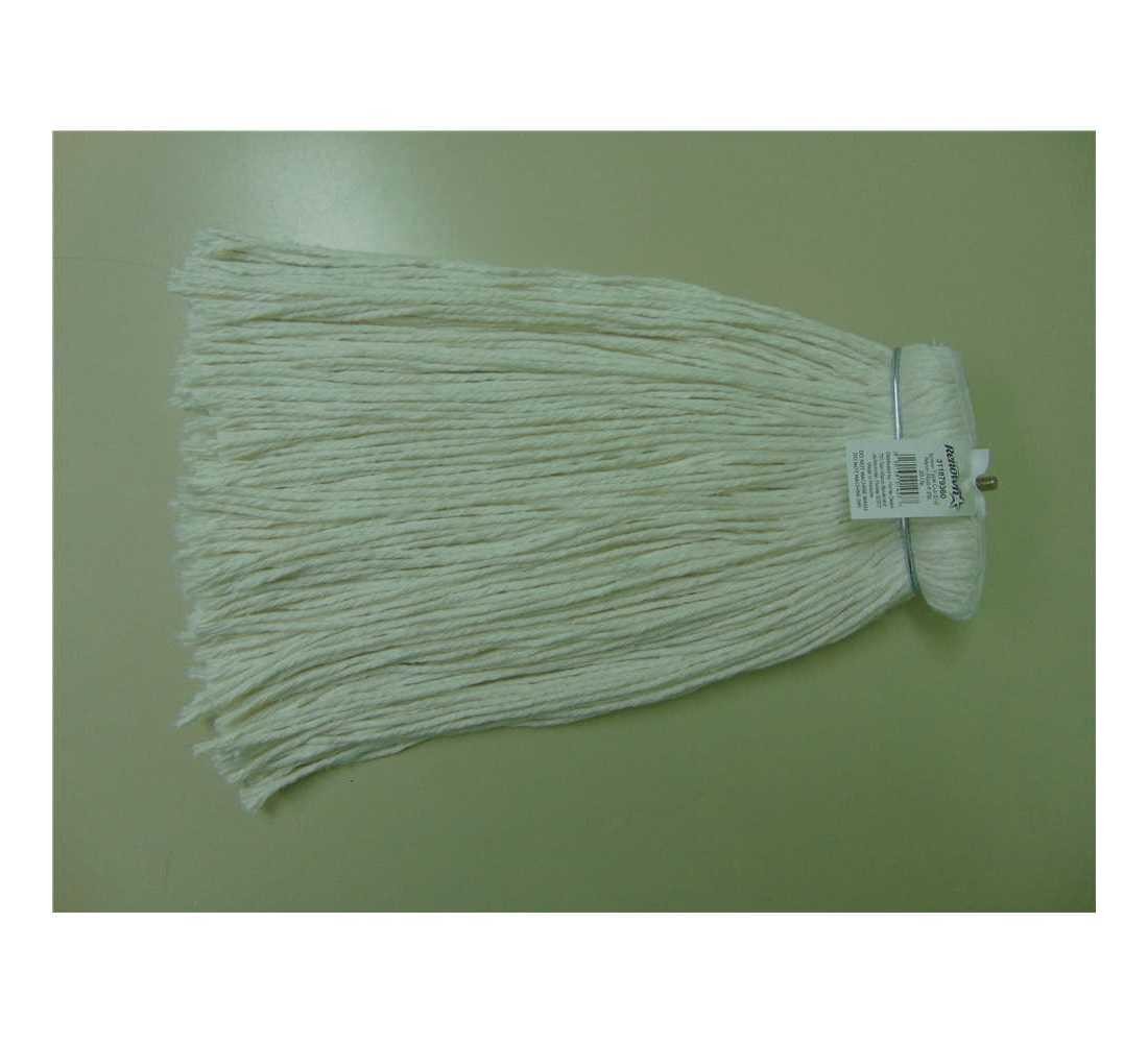 20 oz. 4-Ply White Metal Screw Type Headband Rayon Cut End Mop Head – pack of 6