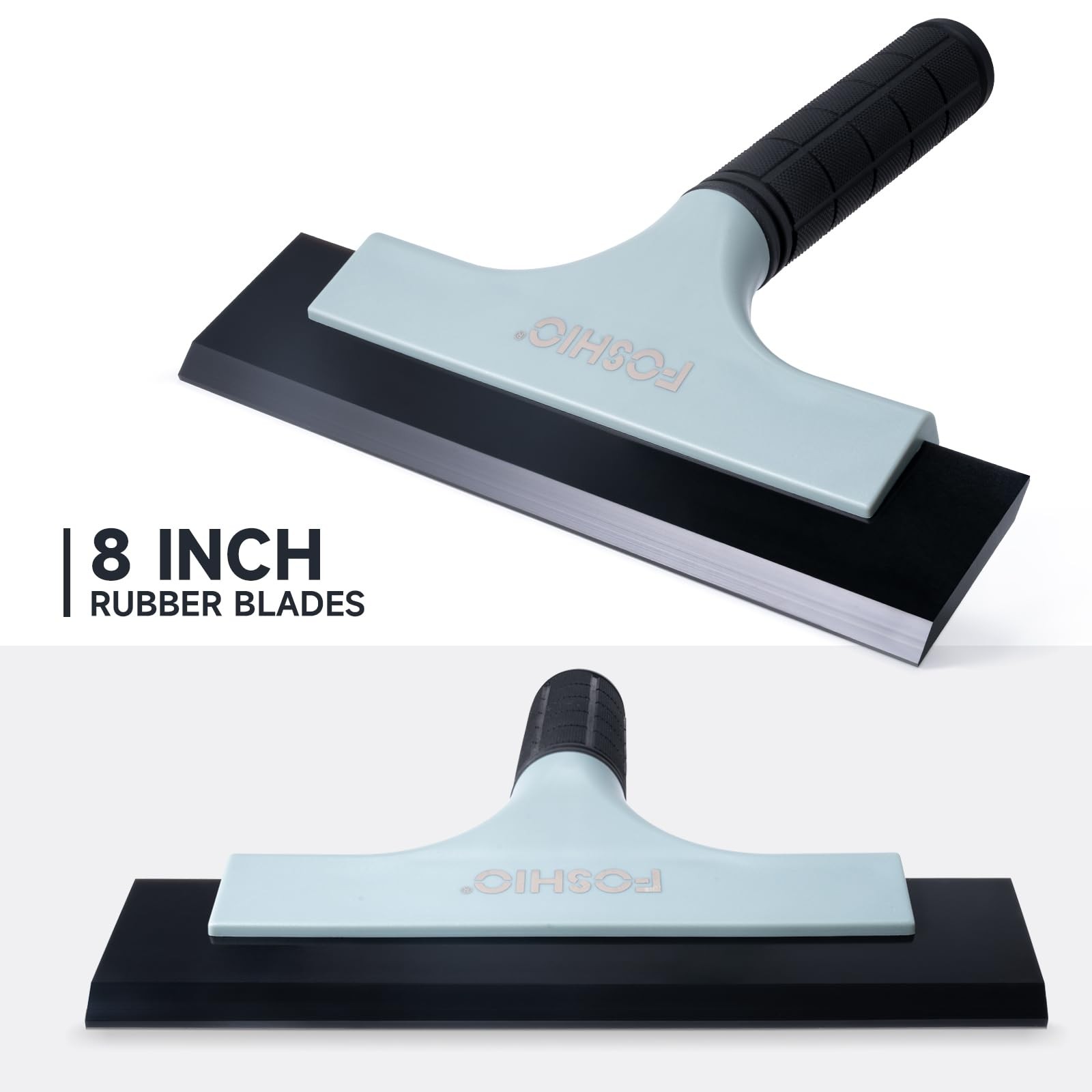 All-Purpose Car Window Squeegee, 2 Pack 8 inch Double Edge Squeegee Blades wi…