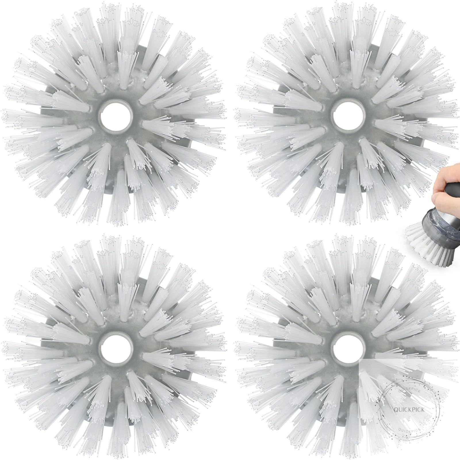 Palm Brush Refills for OXO Steel Soap Dispensing Dish Brush – 4 Pack Cleaning