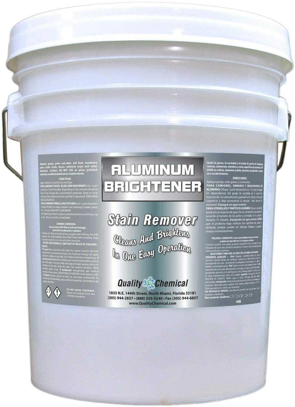Aluminum Cleaner & Brightener & Restorer – 5 gallon pail